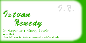 istvan nemedy business card