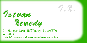 istvan nemedy business card